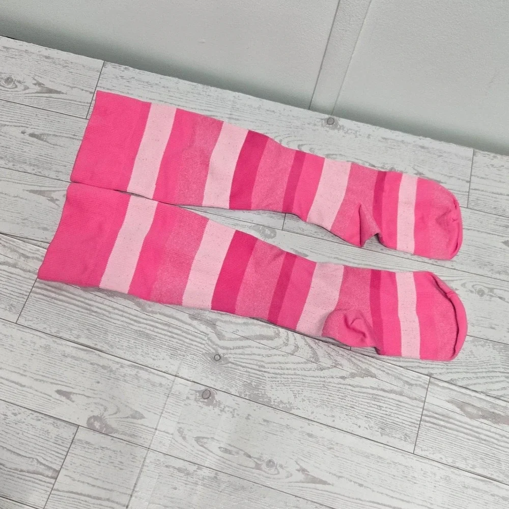 Sigvaris Well Being Microfiber Pink Stripe Compression Socks 15-20mmHg Size A